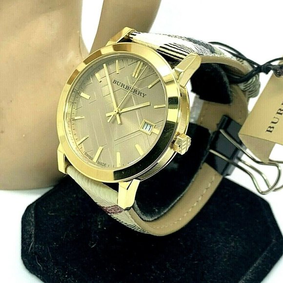 Burberry Women's Watch BU9026 The City Gold Tone - Picture 2 of 9